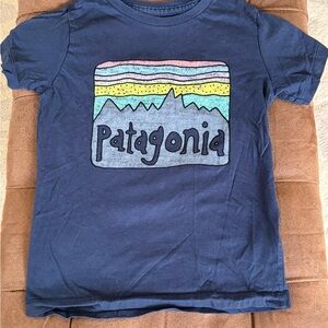 Patagonia Kids Navy Graphic Tee
